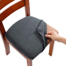 Removable Washable Anti-Dust Stretch Jacquard Dining Chairs Seat Covers